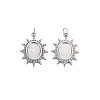 304 Stainless Steel Pendant Enamel Settings LS-STAS-N097-187P-1