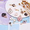 60Pcs 12 Style Alloy Enamel Pendants ENAM-PJ0001-05-4