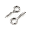 Tarnish Resistant 304 Stainless Steel Screw Eye Pin Peg Bails X-STAS-L234-165C-P-4