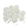 Transparent Spray Painting Crackle Glass Beads GLAA-L046-01A-2
