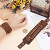 2Pcs 2 Styles Cowhide Cord Wide Cord Bracelets BJEW-CL0001-38B-3