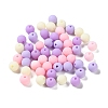 Rubberized Style Imitated Silicone Acrylic Beads MACR-D029-01E-1
