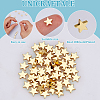60Pcs Rack Plating Star Brass Beads KK-UN0003-58-5