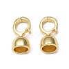 Rack Plating Brass Fold Over Clasps KK-E080-04G-1