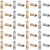 60Pcs 2 Colors Brass Beads KK-BBC0019-65-7