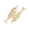Brass Micro Pave Cubic Zirconia Pendants X-KK-A269-01C-G-2