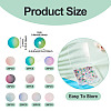 200Pcs 10 Colors Crackle Glass Beads Strands GLAA-TA0003-31D-5