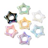 UV Plating Rainbow Iridescent Acrylic Bead Frames X-PACR-E003-02-1