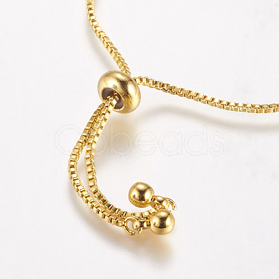 Brass Chain Bracelet Making X-MAK-P007-04-03G-1