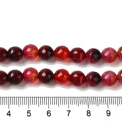 Dyed & Heated Natural Dragon Veins Agate Beads Strands G-P539-A01-25-1
