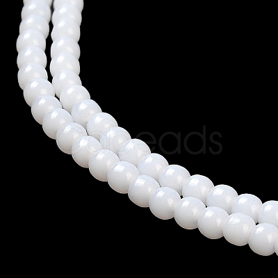 Imitation Jade Glass Beads Strands X-GLAA-K062-A01-09-1