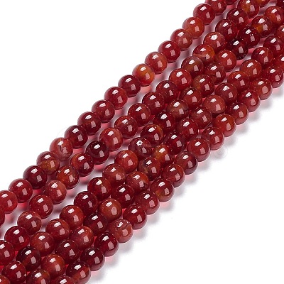 Glass Round Beads Strands GLAA-M044-01I-1