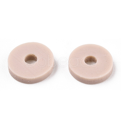 Handmade Polymer Clay Bead Strands CLAY-T002-6mm-80-1