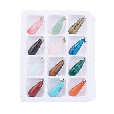 Gemstone Pendants X-G-S045-4-B-1