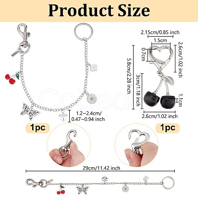 Alloy Enamel Pendant Decorations HJEW-OC00347-1