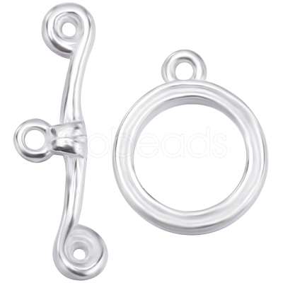 10Pcs Eco-friendly Brass Toggle Clasps KK-BBC0009-93-1