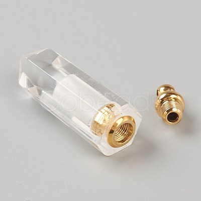 Faceted Natural Quartz Crystal Pointed Pendants G-H252-F07-1
