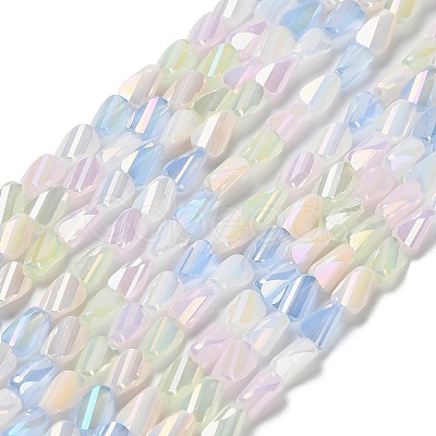 Electroplate Glass Beads Strands EGLA-P065-01A-1