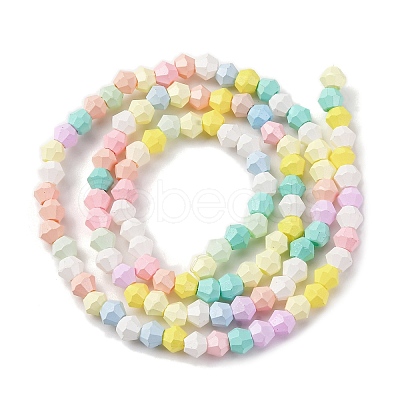 Baking Paint Glass Beads Strands LAMP-R020-02B-1