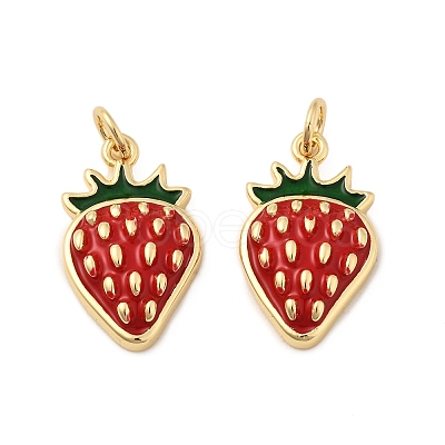 Brass Enamel Pendants KK-L237-029G-01-1