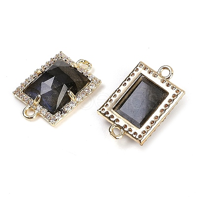 Natural Labradorite Faceted Rectangle Links G-I375-07G-04-1