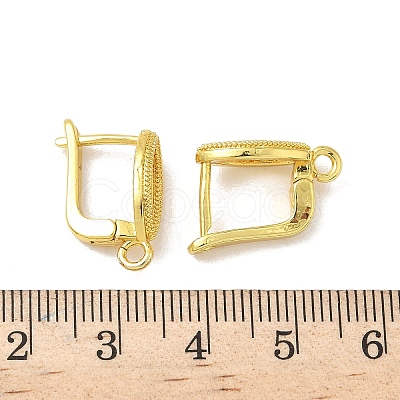 Brass Hoop Earring Findings KK-G536-11G-1