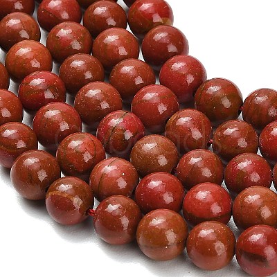 Synthetic Red Jasper Beads Strands G-F826-B02-8mm-1