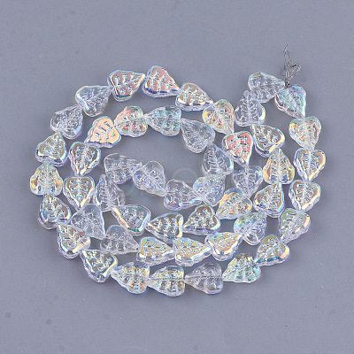 Electroplate Glass Beads Strands X-EGLA-T017-05A-1