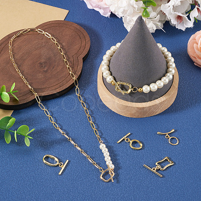 7Sets Brass Toggle Clasps KK-TA0008-77-1