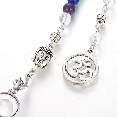 Chakra Jewelry Natural Quartz Crystal Cone Dowsing Pendulums G-G771-E07-1