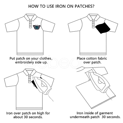 Computerized Embroidery Cloth Iron on/Sew on Patches DIY-O003-27-1