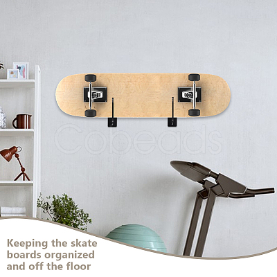 Acrylic Wall Skateboarding Display Hanger Racks ODIS-WH0061-78-1