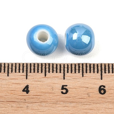 Glazed Porcelain Beads PORC-D001-8mm-12-1