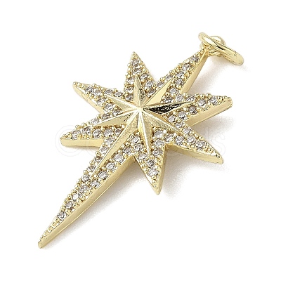 Brass Micro Pave Cubic Zirconia Pendants LS-KK-L248-07G-01-1