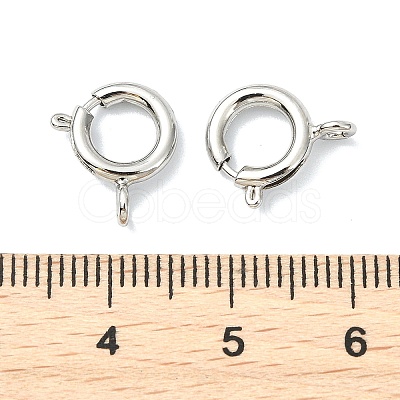 SHEGRACE Brass Spring Ring Clasps XGRPCN135-222P-1