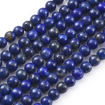 Natural Lapis Lazuli Beads Strands X-G-F662-04-3mm-1