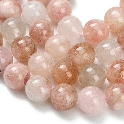 Natural Pink Morganite Beads Strands G-H335-B01-14mm-1
