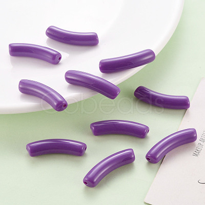 Opaque Acrylic Beads MACR-S372-002B-S016-1