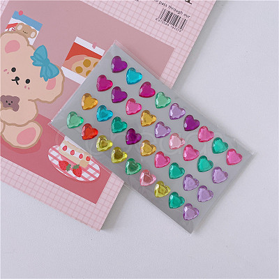 Acrylic Rhinestone Self-Adhesive Stickers WG57164-06-1