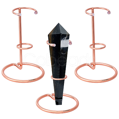 Iron Crystal Pointed Scepter Display Stands ODIS-WH0010-50RG-1