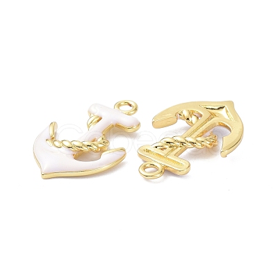 Eco-Friendly Brass Enamel Pendants STAS-C031-01G-1