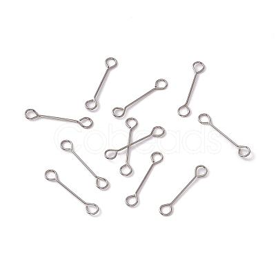 Non-Tarnish 304 Stainless Steel Connector Charms STAS-G291-03A-P-1