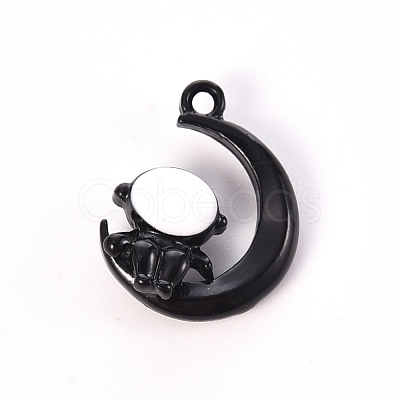 Baking Paint Alloy Pendants X-PALLOY-R136-04A-1
