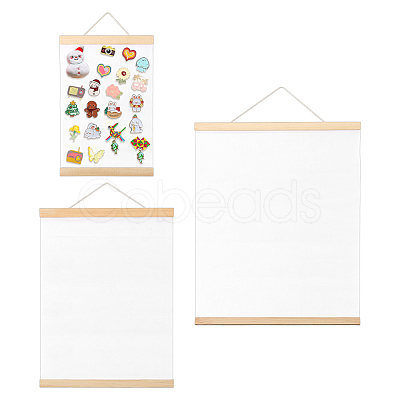 3Pcs 3 Styles Pine Wood & Cotton Double-sided Oil Painting Frame DIY-FG0009-94-1