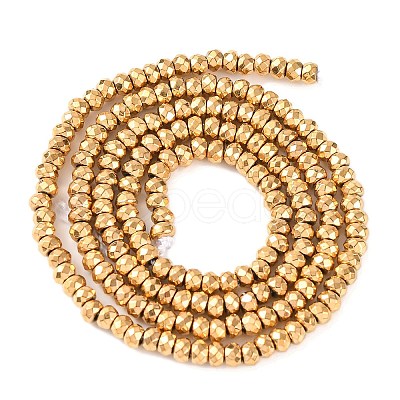 Electroplated Synthetic Non-magnetic Hematite Beads Strands X-G-H027-E01-02-1