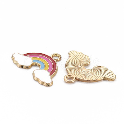 Alloy Enamel Pendants ENAM-N055-026-A01-NR-1