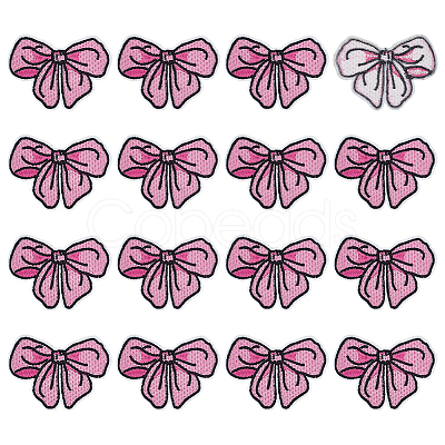 16Pcs Computerized Embroidery Cloth Self Adhesive Patches PATC-FG0002-43-1
