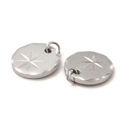 Non-Tarnish 304 Stainless Steel Charms STAS-C070-17P-1