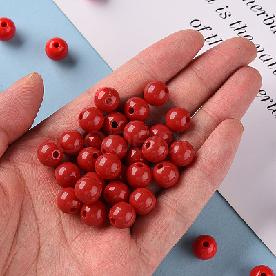 Opaque Acrylic Beads LS-X-MACR-S370-C10mm-A14-1