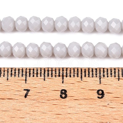 Opaque Solid Color Imitation Jade Glass Beads Strands EGLA-A044-P4mm-D19-1